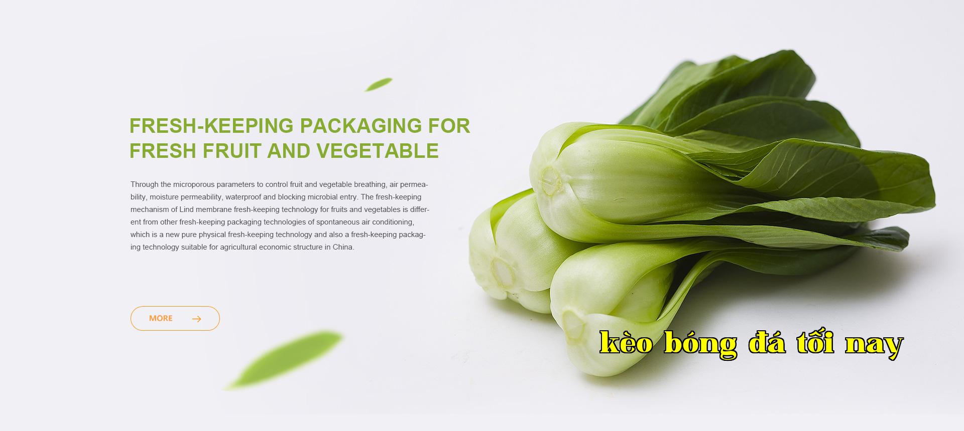 Fresh-keeping packaging for fresh fruit and vegetable